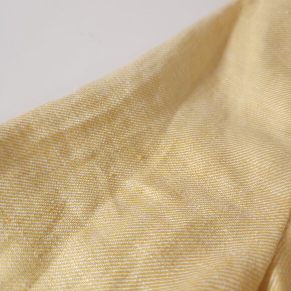 Talbots Womens Petite Linen Blazer 12P Yellow Lined Office Career Spring - Picture 8 of 15